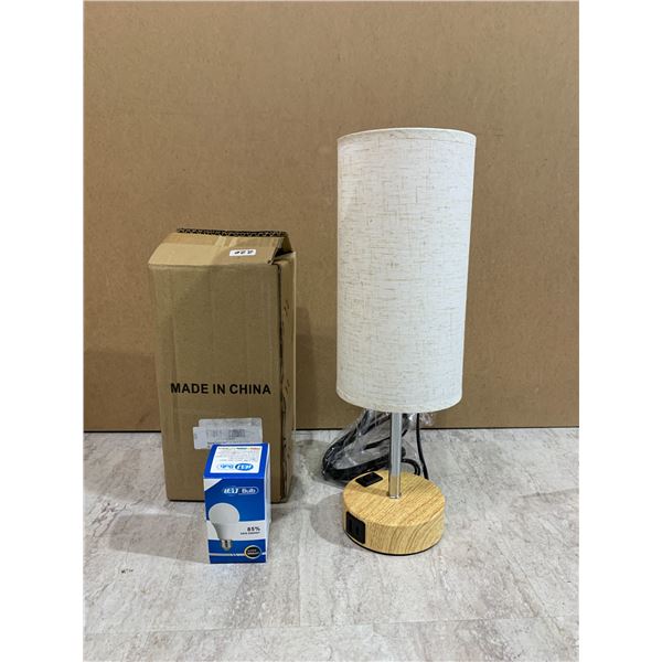 Bedside LED Table Lamp w/ Shade