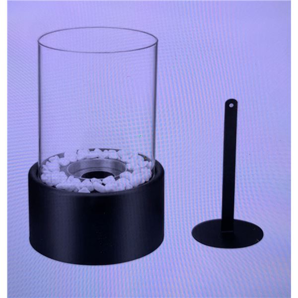 Miniature Firepit w/ Glass & Little Rocks