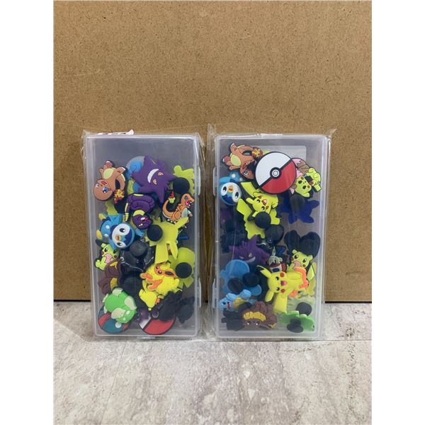 50 Pcs Shoe Charms / Jibbets - Pokemon Themed