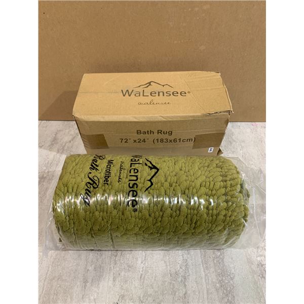 72 x 24 Bath Rug - Olive Green