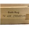 Image 4 : 72 x 24 Bath Rug - Olive Green