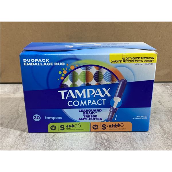 1 Box of 30 - Tampax Compact Tampons