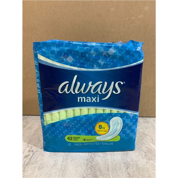 42 Ct Always Maxi Super Long Maxi Pads