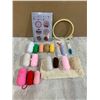 Image 1 : 6 Pcs Punch Needle Coasters Kit for Beginners - 6 Patterns
