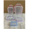 Image 1 : 6 Pack of Snap-Lock 4 Hinge Storage Containers