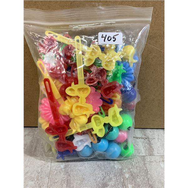 60 Pcs Self Hinge Hair Barrettes and Ball Bubble Hair Accessories