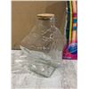 Image 3 : Glass Wishing Bottle and Origami Star Paper Strips Set