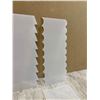 Image 4 : Acrylic Cake Scrapper Smoother Tool Set 2 Pcs