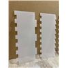 Image 3 : Acrylic Cake Scrapper Smoother Tool Set 2 Pcs
