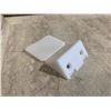 Image 3 : Uxcell 50 Piece 90 Degree Plastic Corner Braces With Cover Cap 43x23x23mm