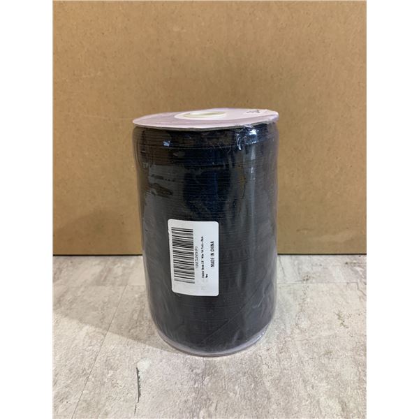 Braided Elastic 1/2inch Wide 144 Yards, Black Colour