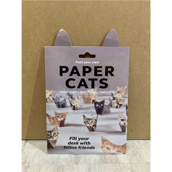 Fold Your Own Oragami Paper Cats 2 Sizes 5 Breeds