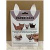 Image 2 : Fold Your Own Oragami Paper Cats 2 Sizes 5 Breeds