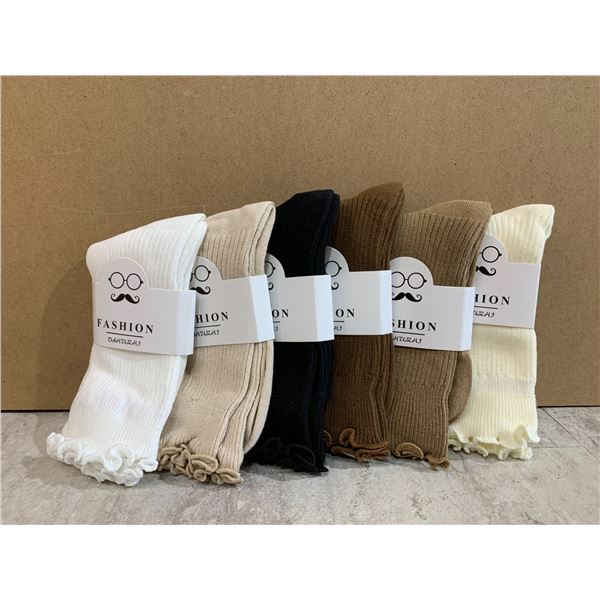 Pack of 6 Ruffle Socks 36/39