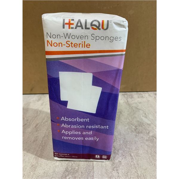 HEALQU Non-Woven Spronges Non-Sterile 4inx4in 4ply 200pcs