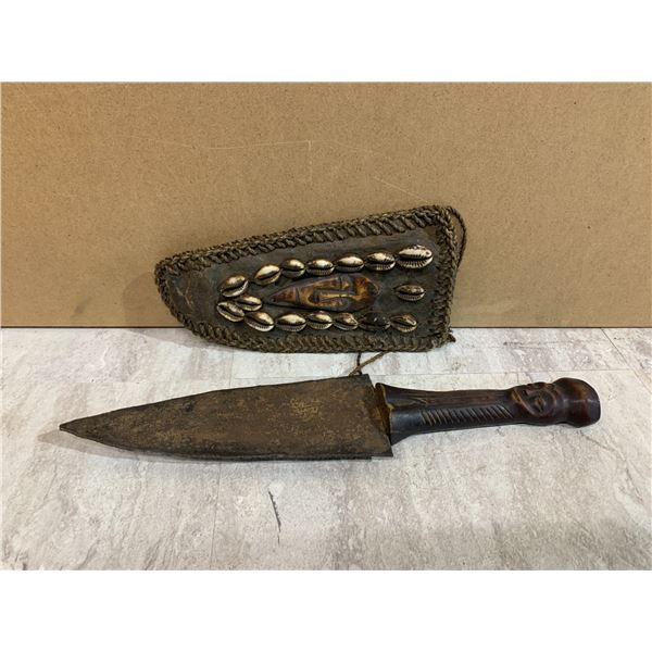 African Style Cerimonial Dagger with Sheath