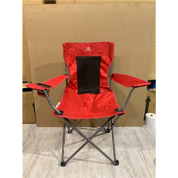 Out Bound Folding Red Camping Chair