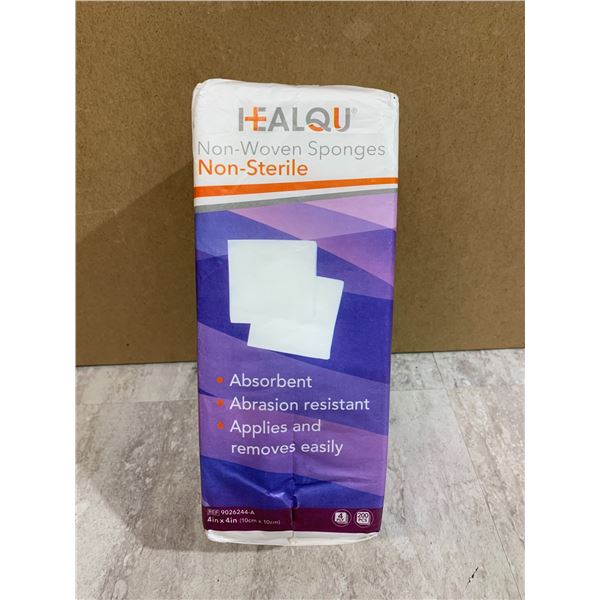 HEALQU Non-Woven Spronges Non-Sterile 4inx4in 4ply 200pcs