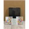 Image 1 : DIY Black Scrapbooking Photo Album with Stensils and Sickers