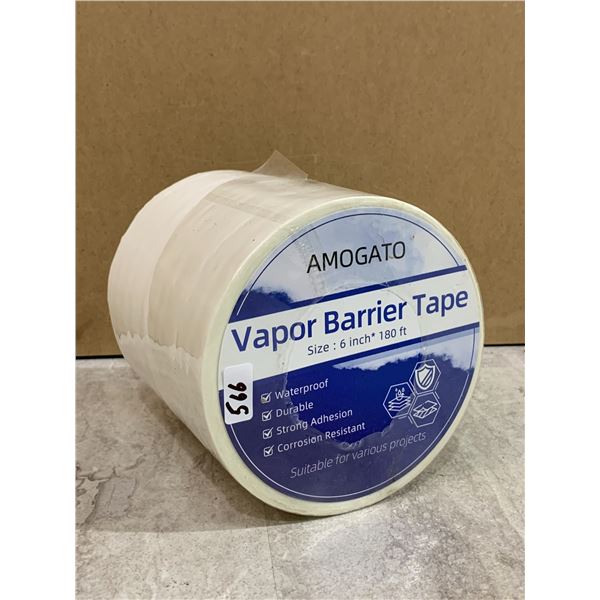 Amogato Vapor Barrier Tape 6inch 180ft White