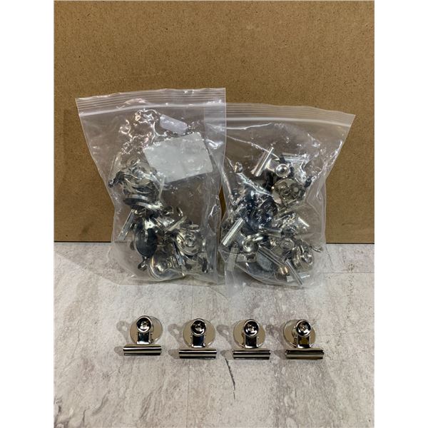 Lot of 2 20pcs Magnetic Clips 30mm Wide