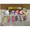 Image 1 : Hello Kitty Squishy Toys w/ Key Chains & Stickers