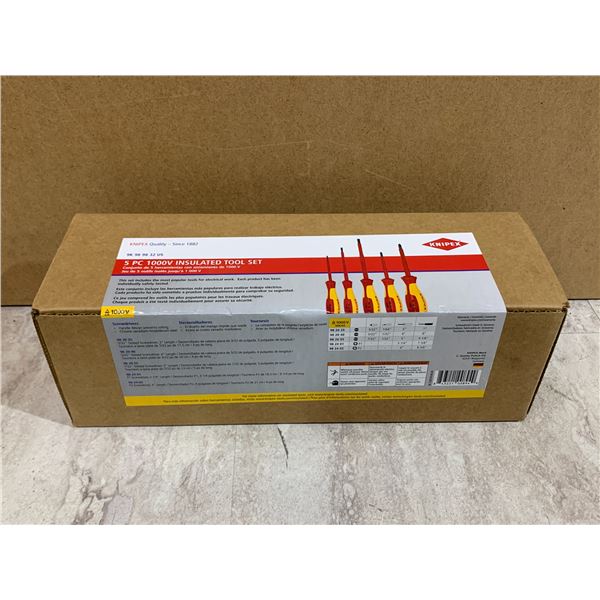 Knipex 5 Pcs 1000V Insulated Tool Screwdriver Set