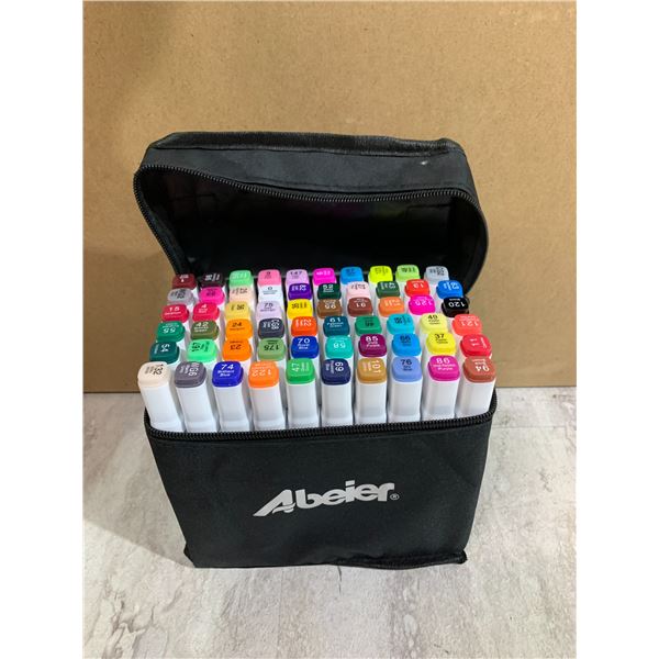 Abeier Blender Art Markers Set Dual Tip 60 Colours