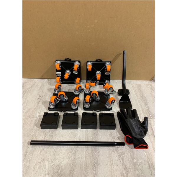 Heavy Duty Furniture Mover Dolly Tools 5 wheels With Removeable Sides Kit