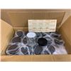 Image 1 : 12 Pack 4 oz / 120g Glass Jars Empty Cosmetic Containers With Inner Liners And Black Lids