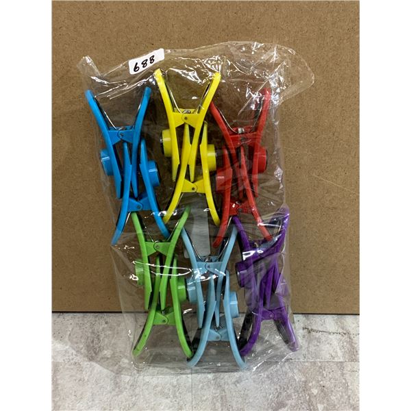 Pack of 12 Bag Clips With Magnets