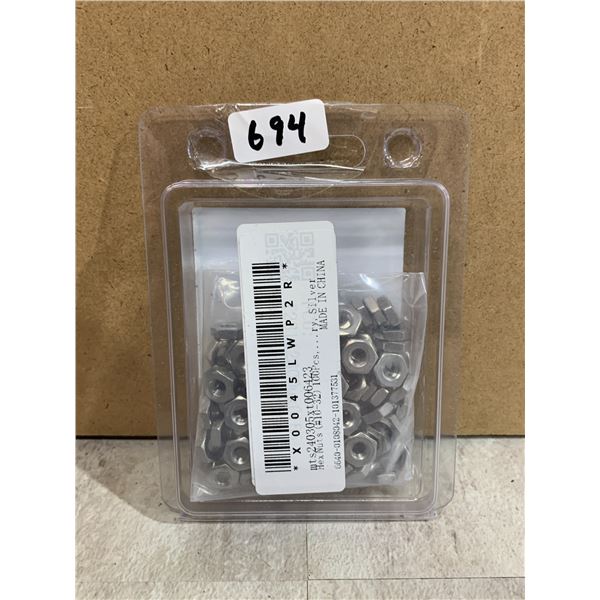 Hex Nuts 304 Stainless Steel Size # 10-32 100Pcs