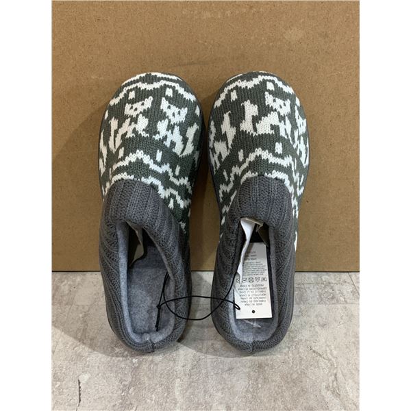 Penny Sue Anti - Slip Memory Foam Slippers Grey And White Colour Size 5 / 6