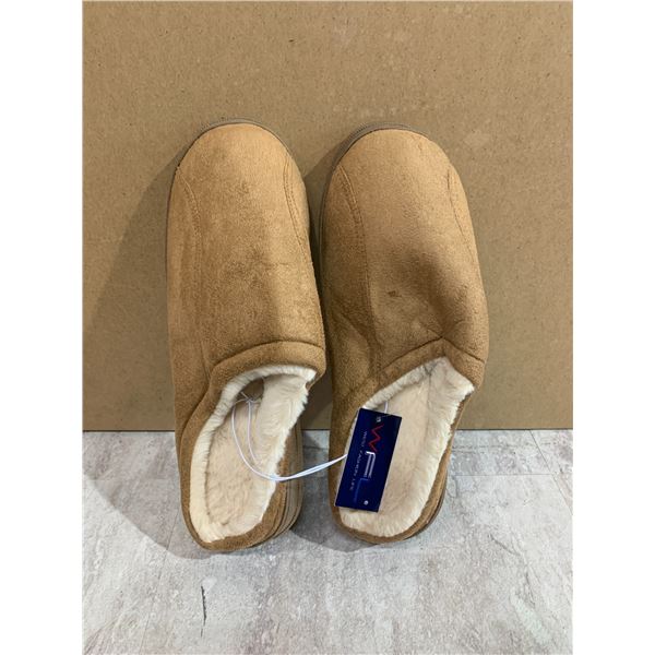 Women's Beige Memory Foam Slippers - Size 8 / 9