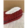 Image 2 : Fuzzy Red Slippers - Size Small
