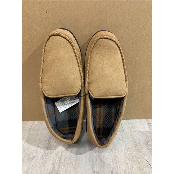 Mysoft Mens Memory Foam Slippers Tan Colour Size 12