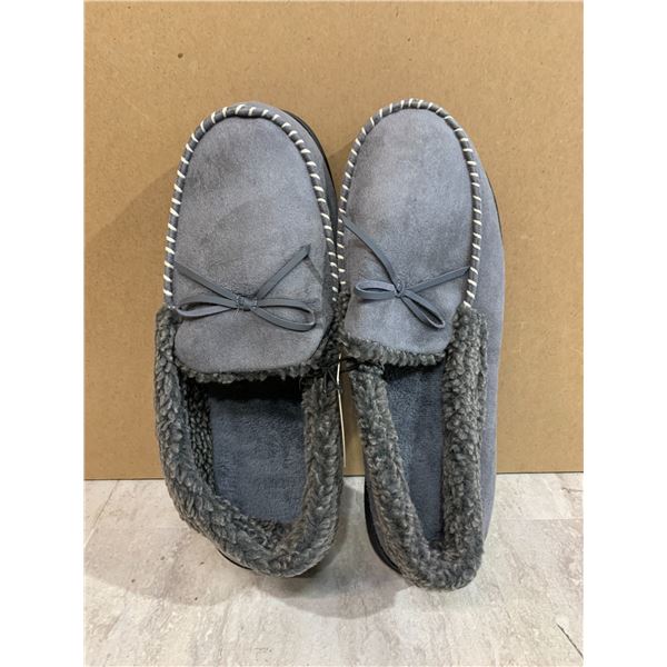 West Fasion Life Mens Memory Foam Slippers Grey Size 13