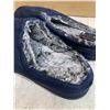 Image 2 : West Fashion Life Mens Memory Foam Slipers Blue Grey Colour Size 7