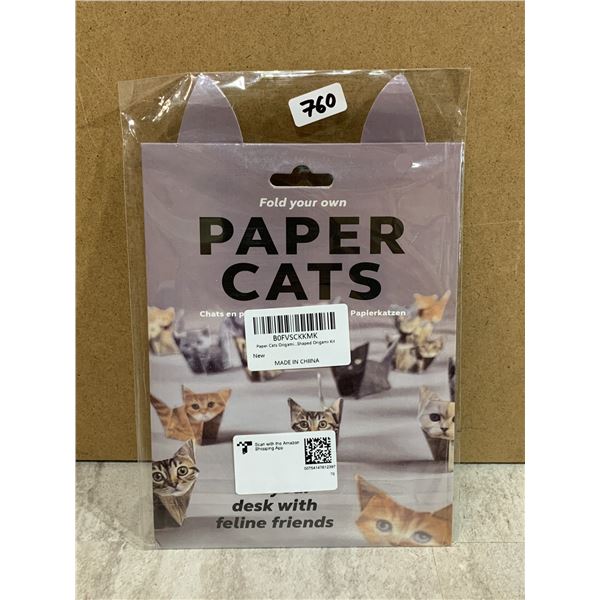 Fold Your Own Oragami Paper Cats 2 Sizes 5 Breeds