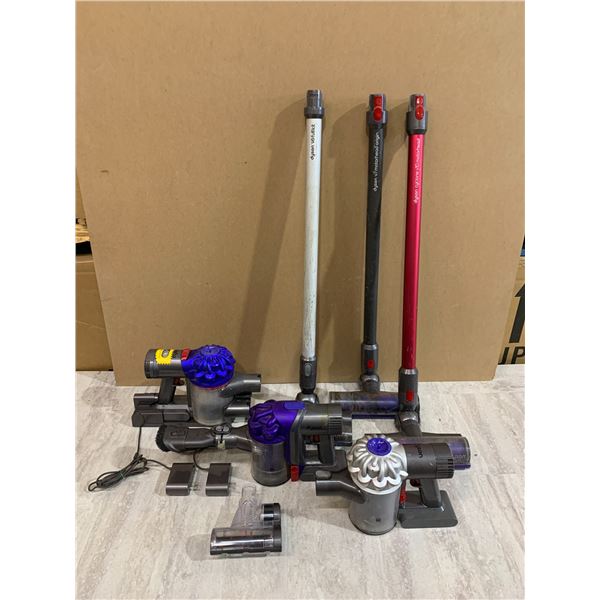 Lot of 3 Dyson Stick Vacuums W/ Accessories & Attachments