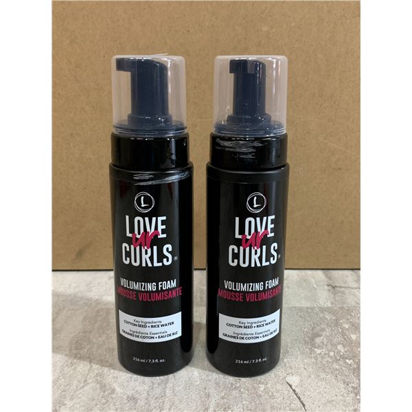 Lot of 2 - Love Ur Curls Volumizing Foam - 216ml