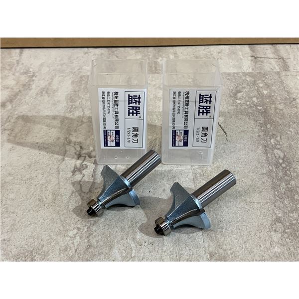 Lot of 2 Pcs Roundover Router Bits