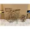 Image 1 : Rustic Metal Tricycle Shaped Garden Plant Holder