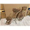 Image 9 : Rustic Metal Tricycle Shaped Garden Plant Holder