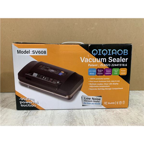 Qiqiaob 95Kpa Powerful Suction Vacuum Sealer Machine with LED Display & 10 Modes