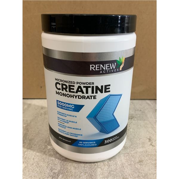 Renew Activities Micronized Powder Creatine Monohydrate - 300 Grams