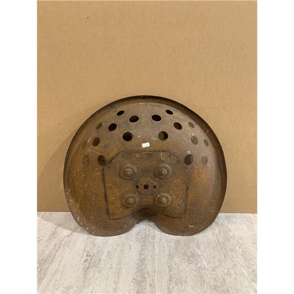 Rustic Metal Tractor Implement Seat