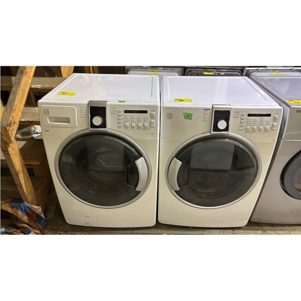 KENMORE FRONT LOADING WASHER & DRYER SET