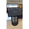 Image 1 : SAMSUNG 50" PLASMA TV ON SONAX ROTATING PEDESTAL STAND WITH GLASS SHELVES *NO REMOTE*