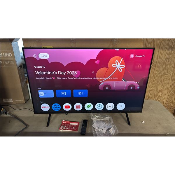 SONY 43" S30 BRAVIA 3 SERIES  4K UHD LED SMART TV WITH STAND & REMOTE